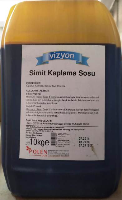 VİZYON SİMİT KAPLAMA SOSU  10kg*1ad