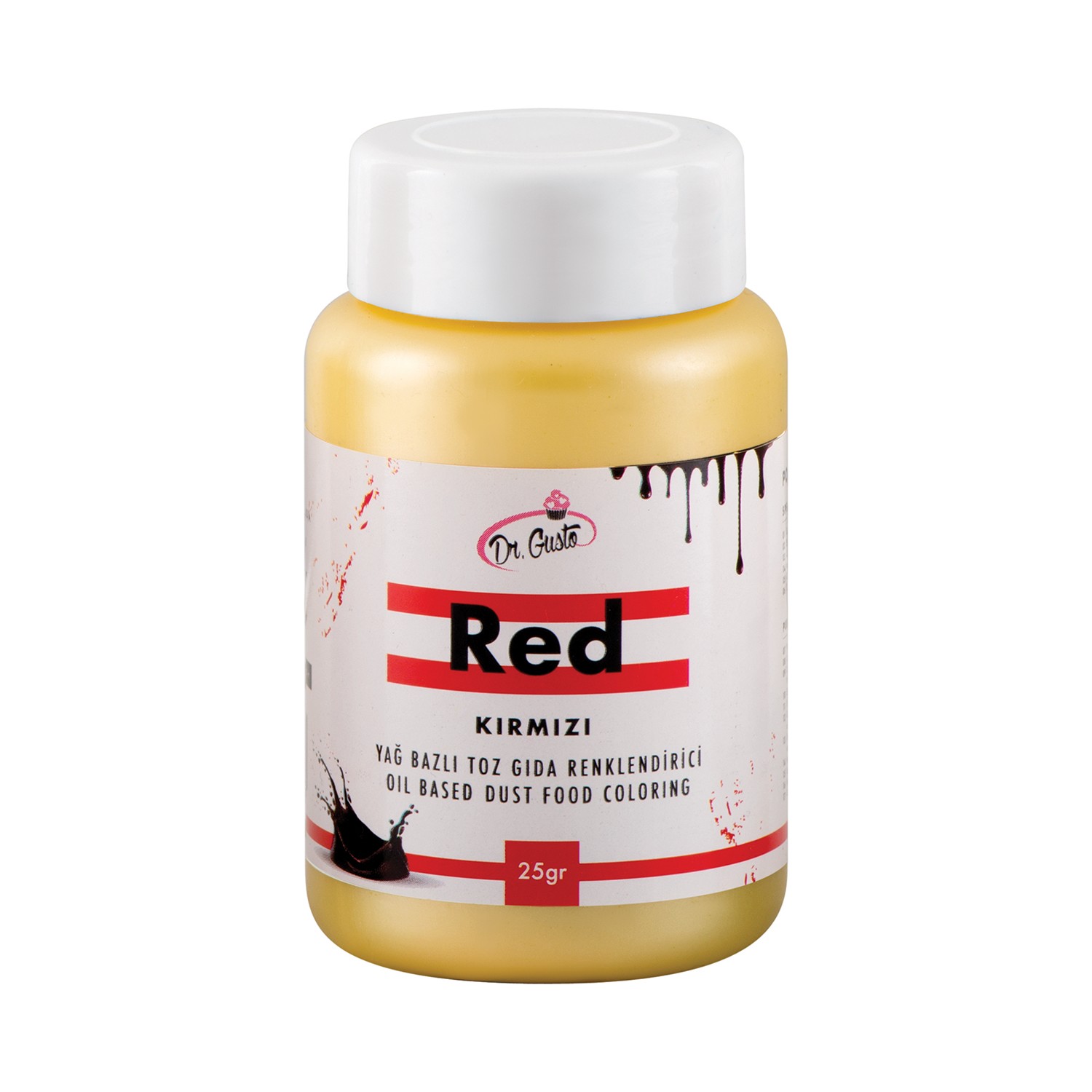 GIDA BOYASI TOZ KIRMIZI YAĞ BAZLI GUSTO 25gr