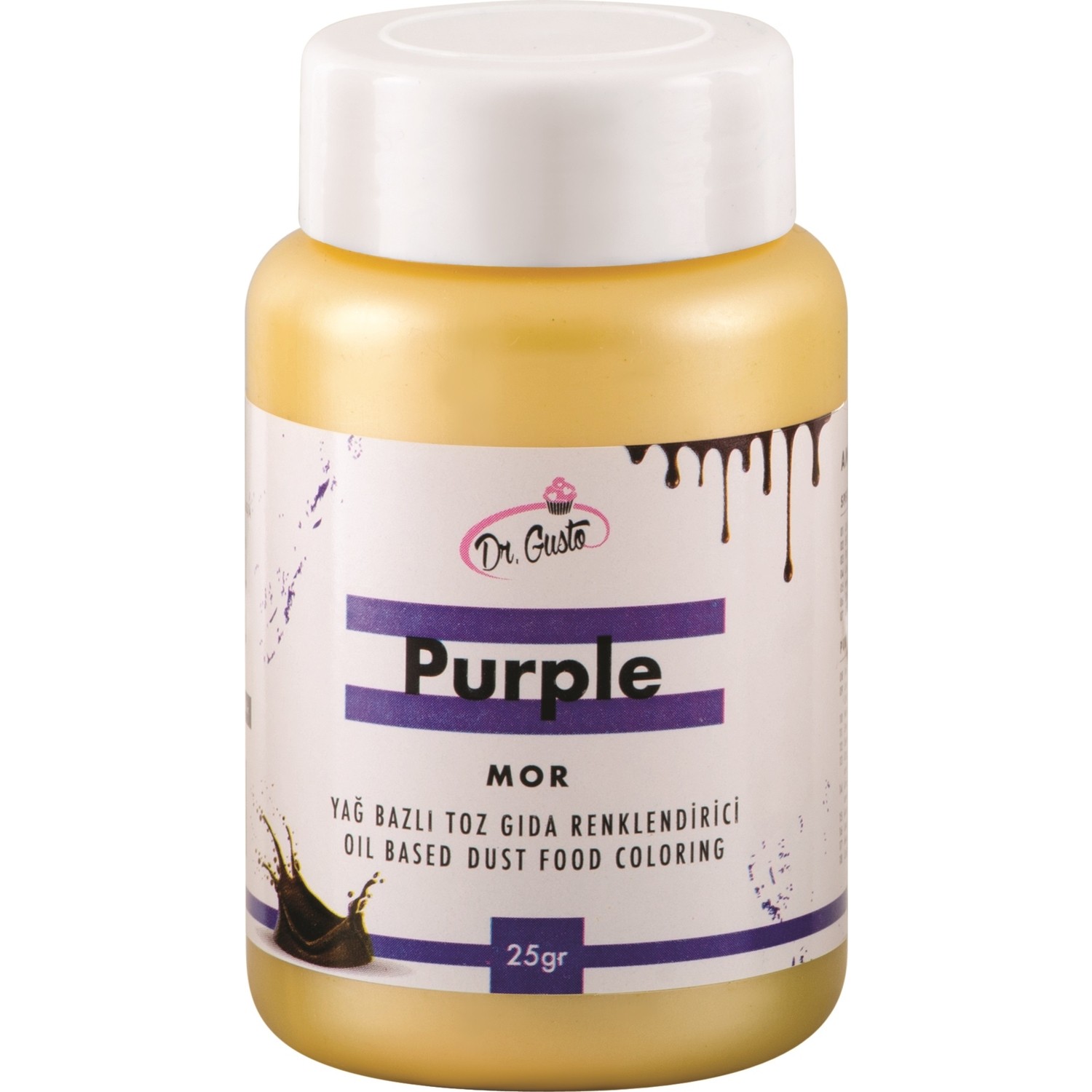 GIDA BOYASI TOZ MOR YAĞ BAZLI GUSTO 25gr